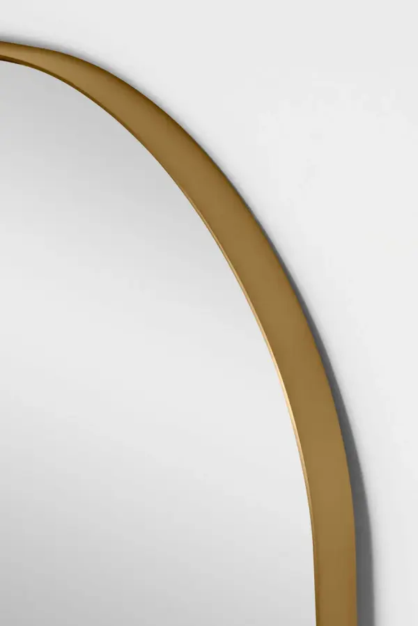 Planer Wide Mirror in Burnished Brass - Image 4