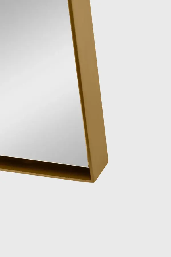 Planer Wide Mirror in Burnished Brass - Image 5