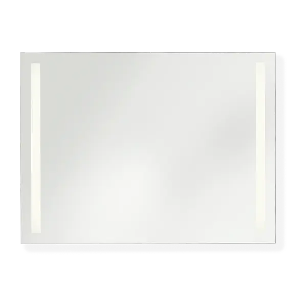 The Lustro delivers exceptional value with its frameless design and vertical light lines. Wall-switch controlled LED provides optimal task lighting for makeup and shaving, with dimming capability for ambient mood lighting.