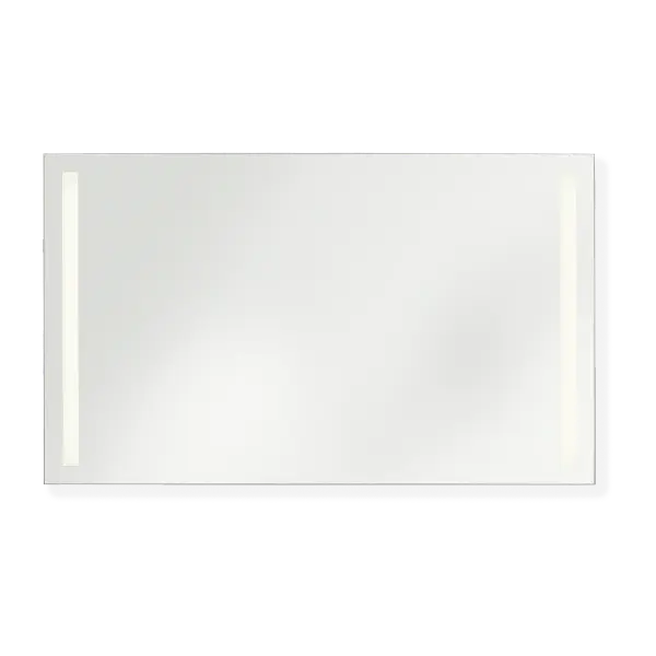 The Lustro delivers exceptional value with its frameless design and vertical LED lines. Wall-switch controlled with dimming capability, it provides optimal task lighting for grooming and soft ambient light when dimmed. - alternate view