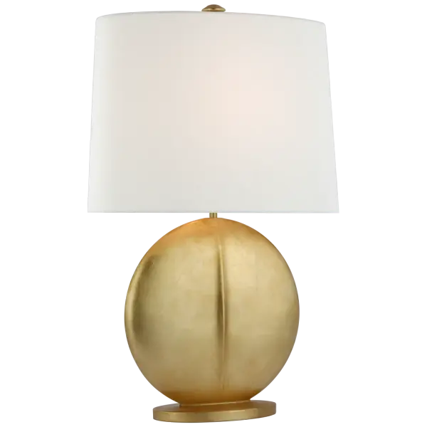 Mariza Medium Table Lamp in Gild with Linen Shade Open Box