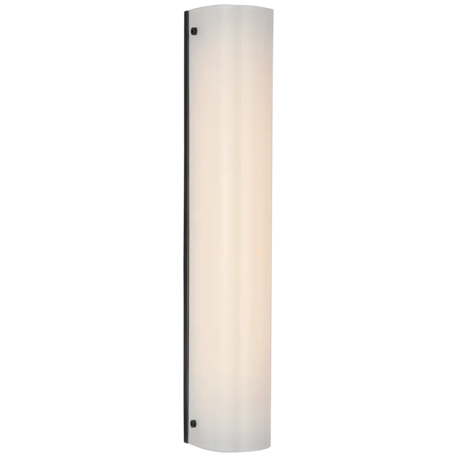 Penhold 18" Bath Light in Bronze with White Glass - Image 1