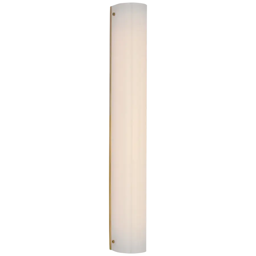 Penhold 24" Bath Light in Soft Brass with White Glass