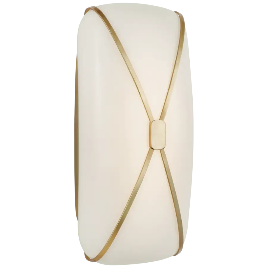 Elegant Linear Bath Sconce with Warm Brass Finish