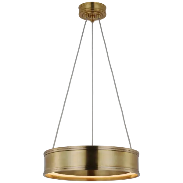Connery 14" Ring Pendant in Antique-Burnished Brass