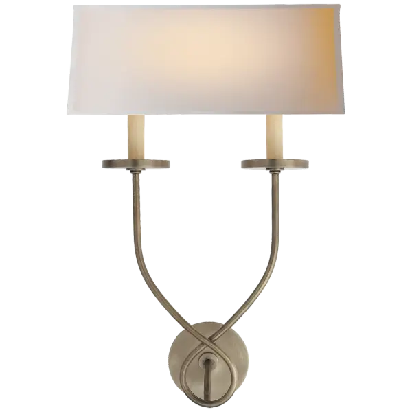 Symmetric Twist Double Sconce (Open Box)