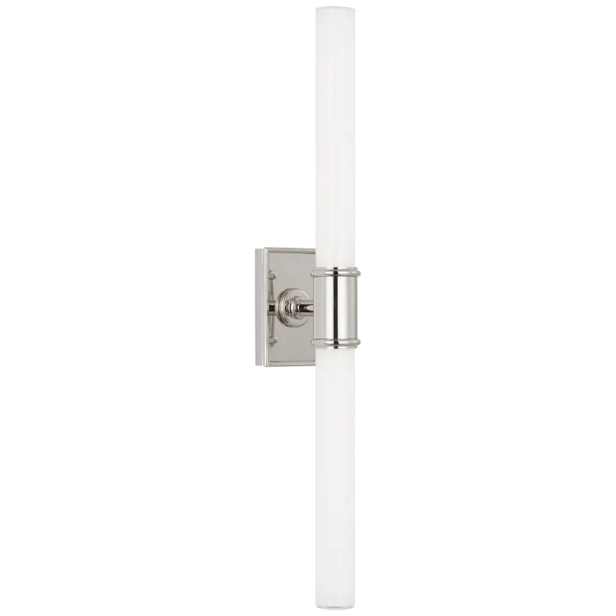 Classic Double Bath Light with Timeless Polished Nickel Finish