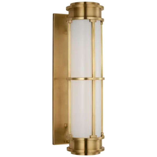 Elegant Linear Sconce with Timeless Brass Finish and Clean Lines