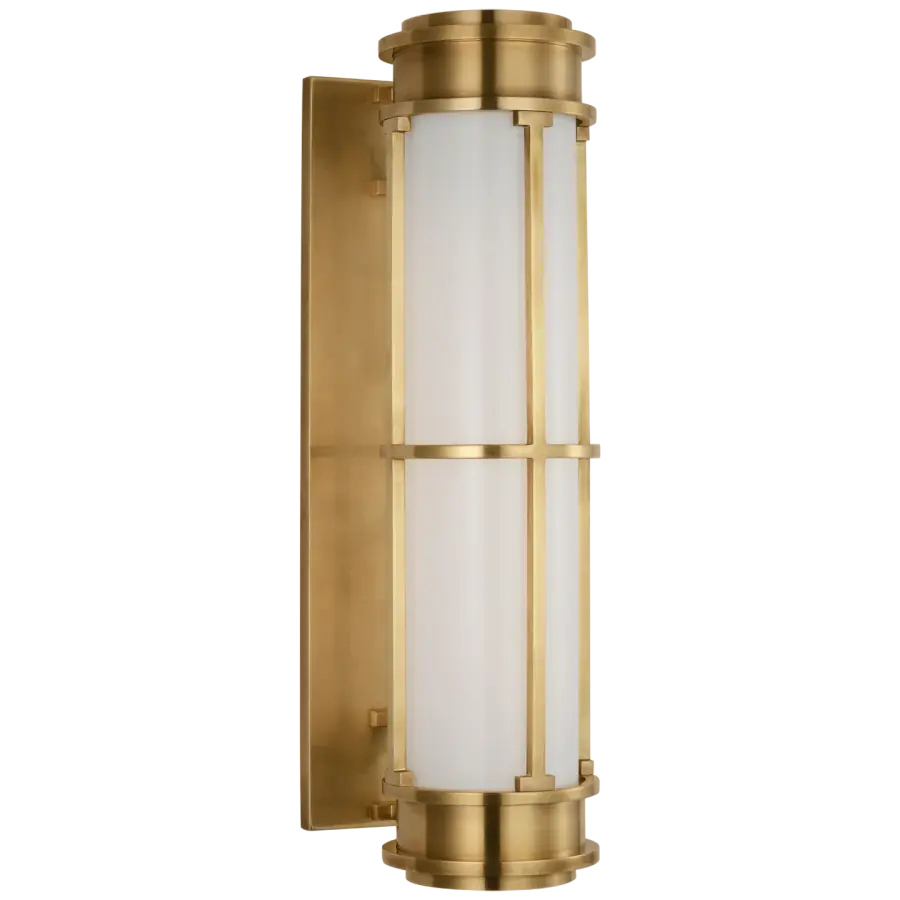 Elegant Linear Sconce with Timeless Brass Finish and Clean Lines
