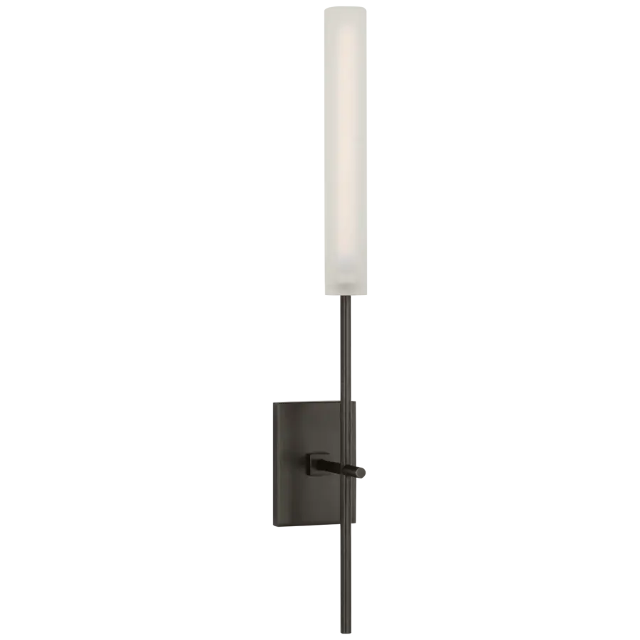 Fay 18" Sconce in Bronze with Frosted Glass - Image 2