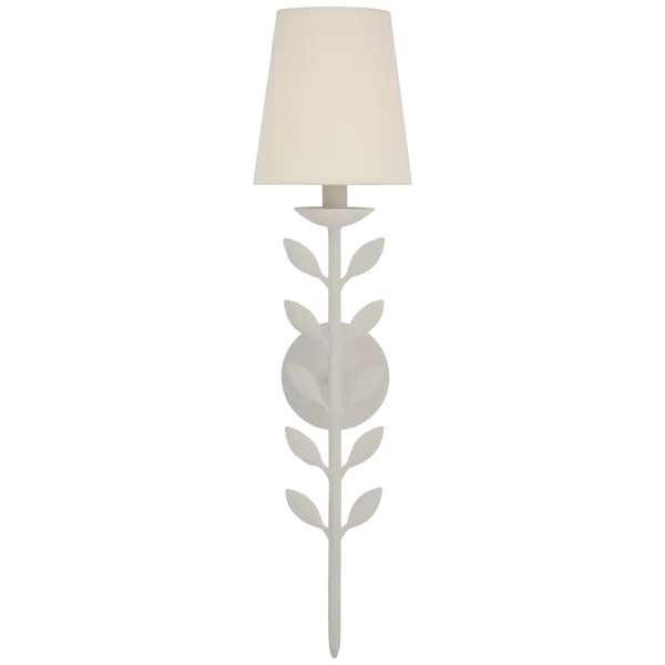 Avery 26" Sconce Plaster White with Linen Shade Open Box
