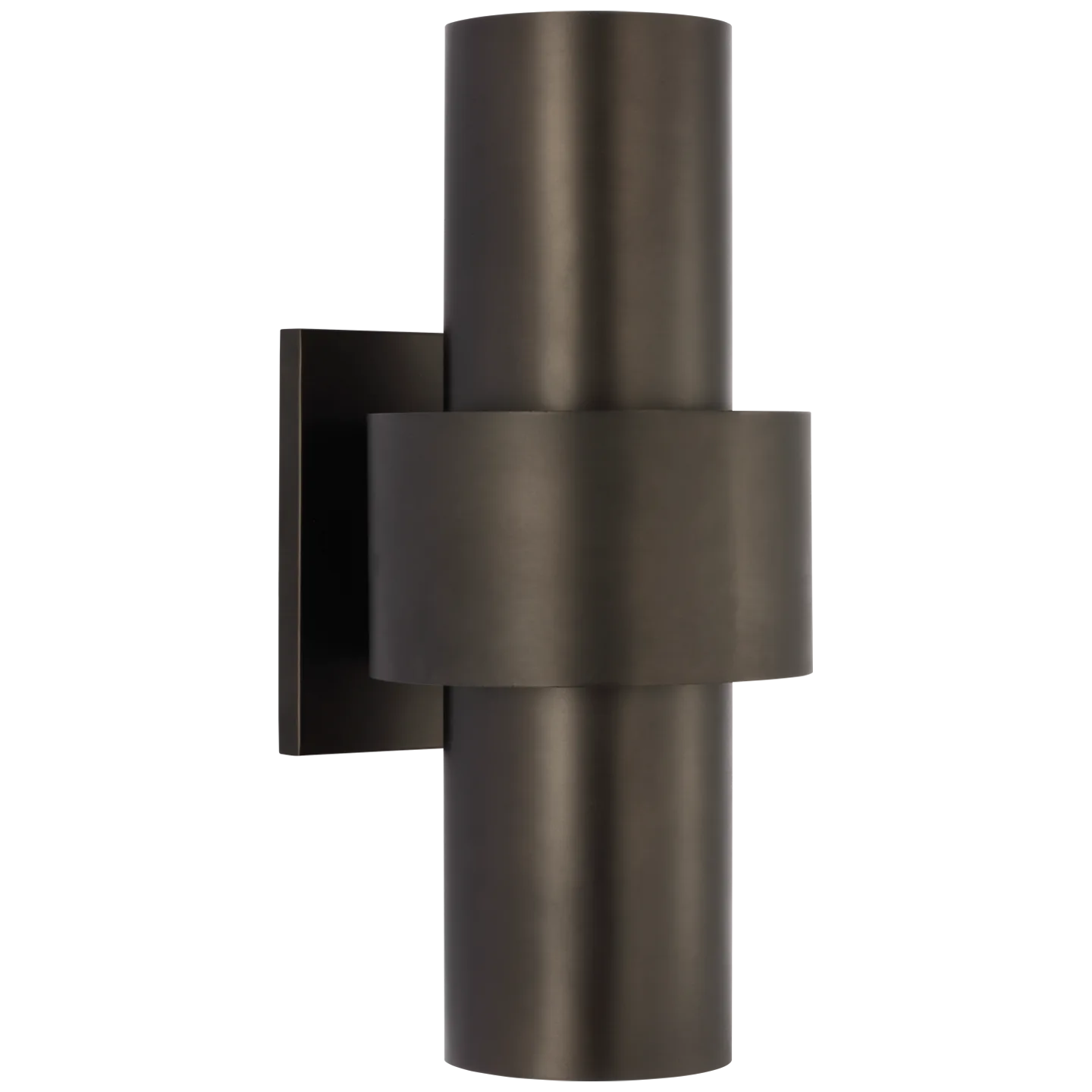 Chalmette Medium Layered Sconce in Aged Iron