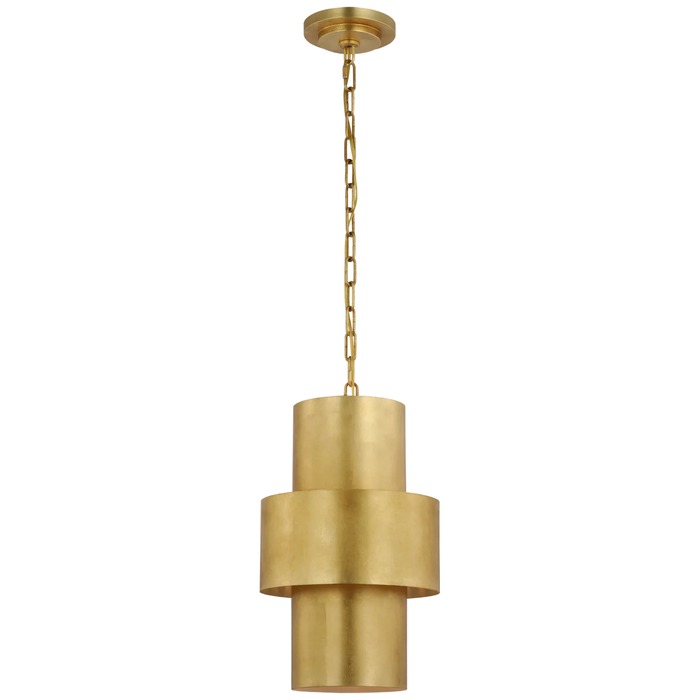 Chalmette 11" Layered Pendant in Gild