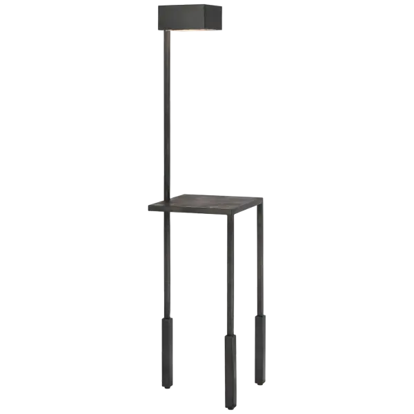 Nimes Tray Table Floor Lamp in Bronze Open Box