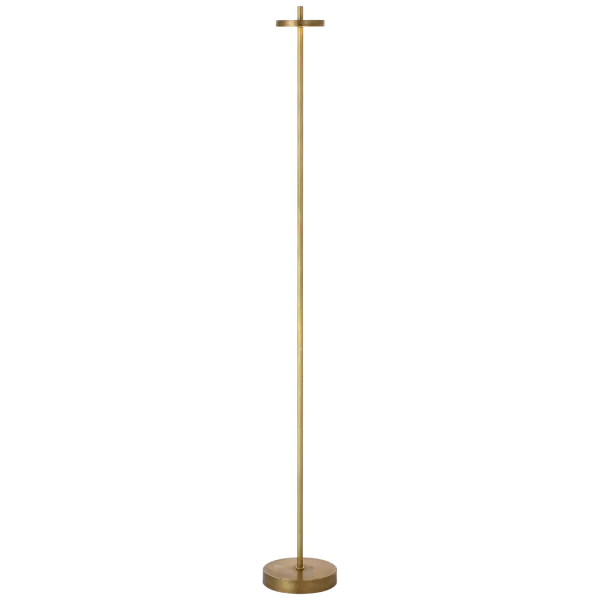 Elegant Rechargeable Floor Lamp with Premium Brass Finish