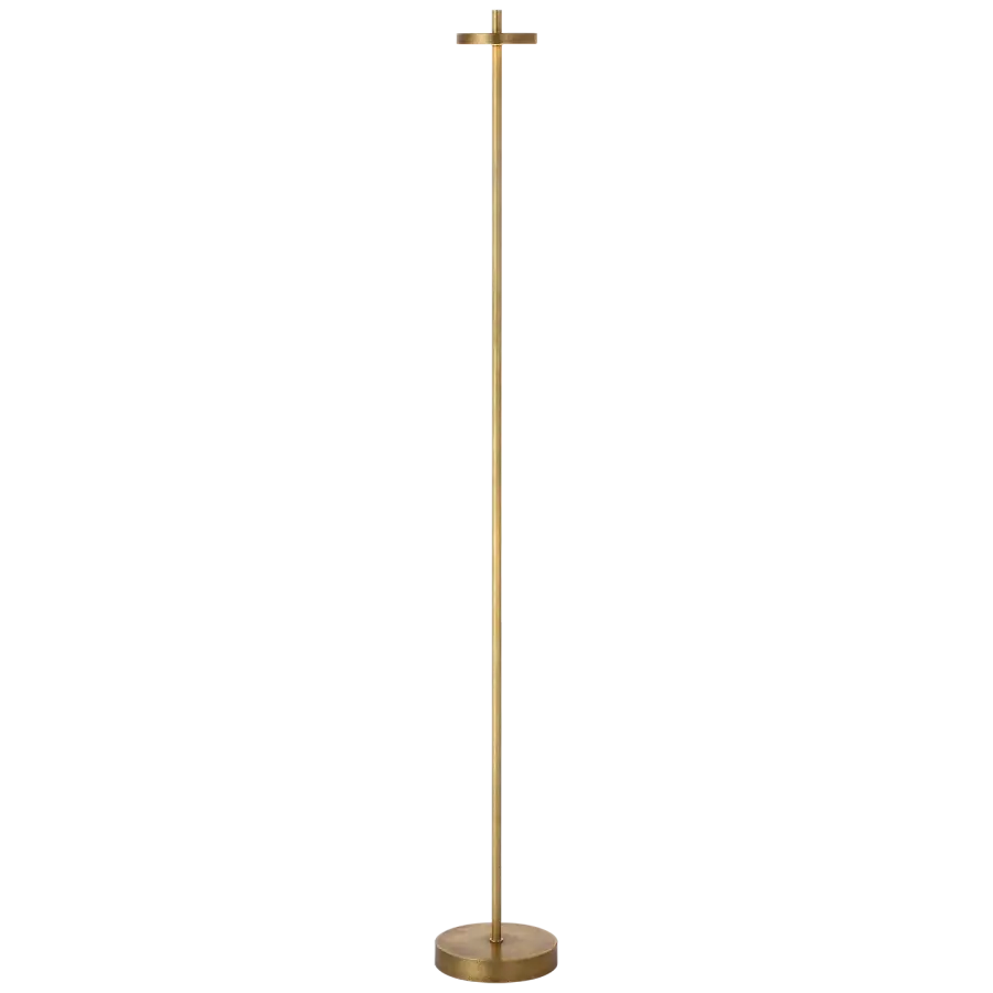 Elegant Rechargeable Floor Lamp with Premium Brass Finish