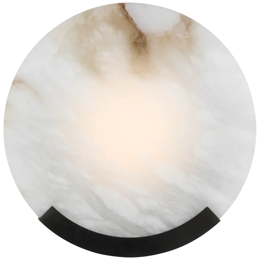 Melange 13" Sconce in Bronze with Alabaster
