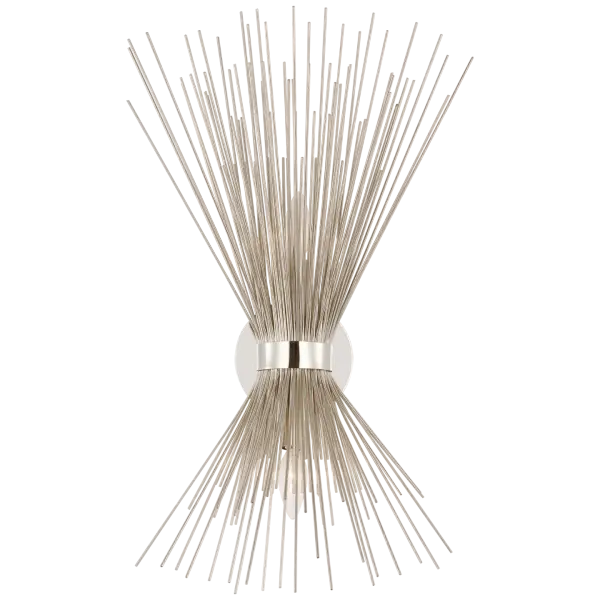 Strada Medium Sconce in Polished Nickel