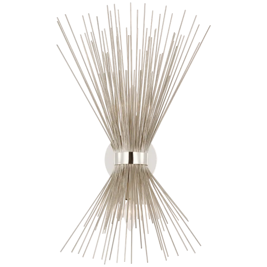 Strada Medium Sconce in Polished Nickel