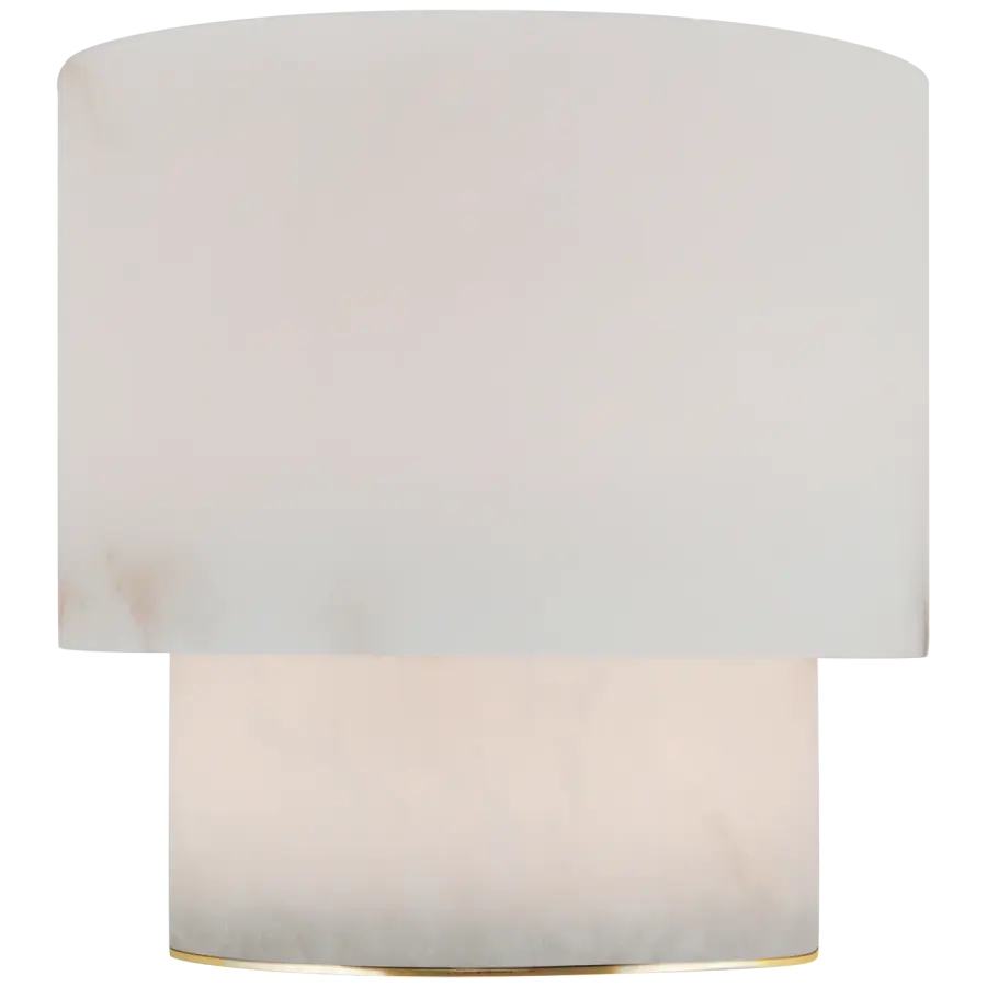 Elegant Small-Scale Table Lamp with Natural Alabaster Beauty