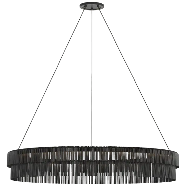 Differo 40" Layered Ring Chandelier