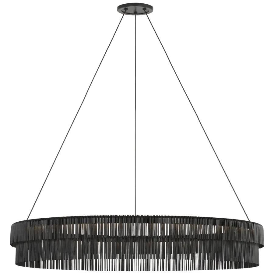 Differo 40" Layered Ring Chandelier