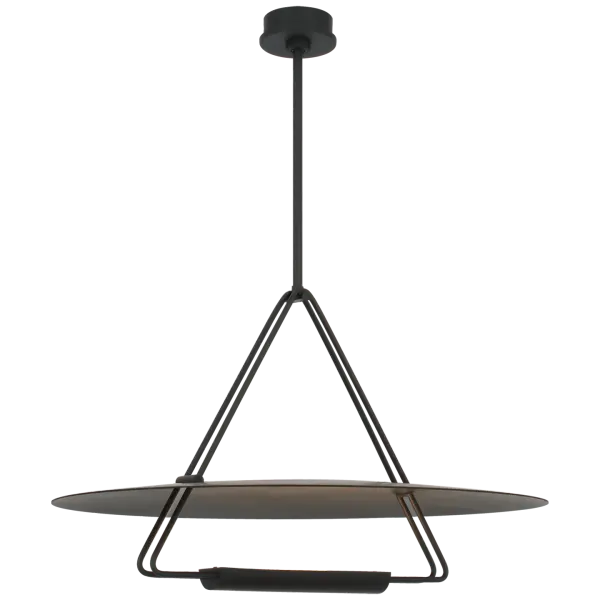 Teline 30" Round Chandelier in Matte Black - Image 1