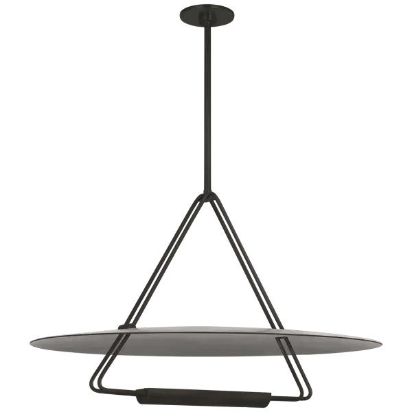 Teline 30" Round Chandelier in Matte Black - Image 2