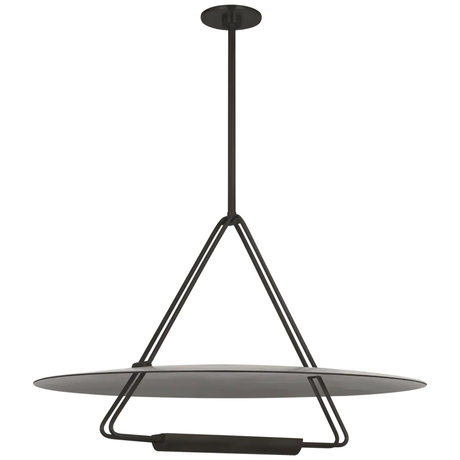 Teline 30" Round Chandelier in Matte Black - Image 2