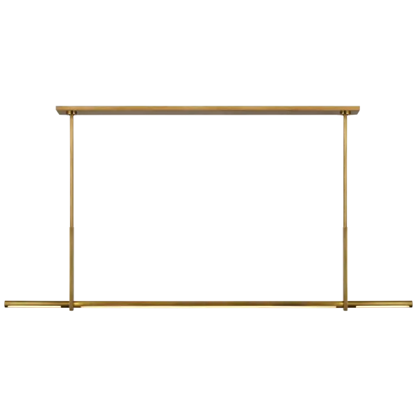 Axis Large Linear Pendant in Antique-Burnished Brass