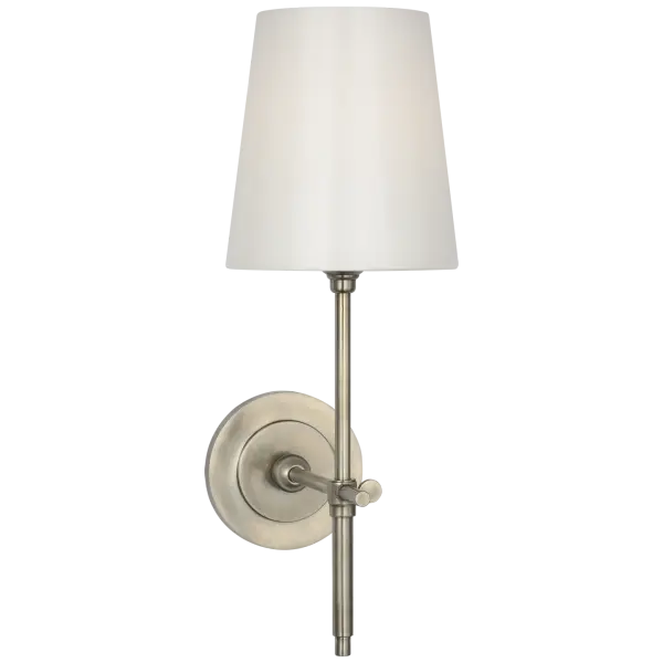 Bryant 15" Cordless Bath Sconce in Antique Nickel