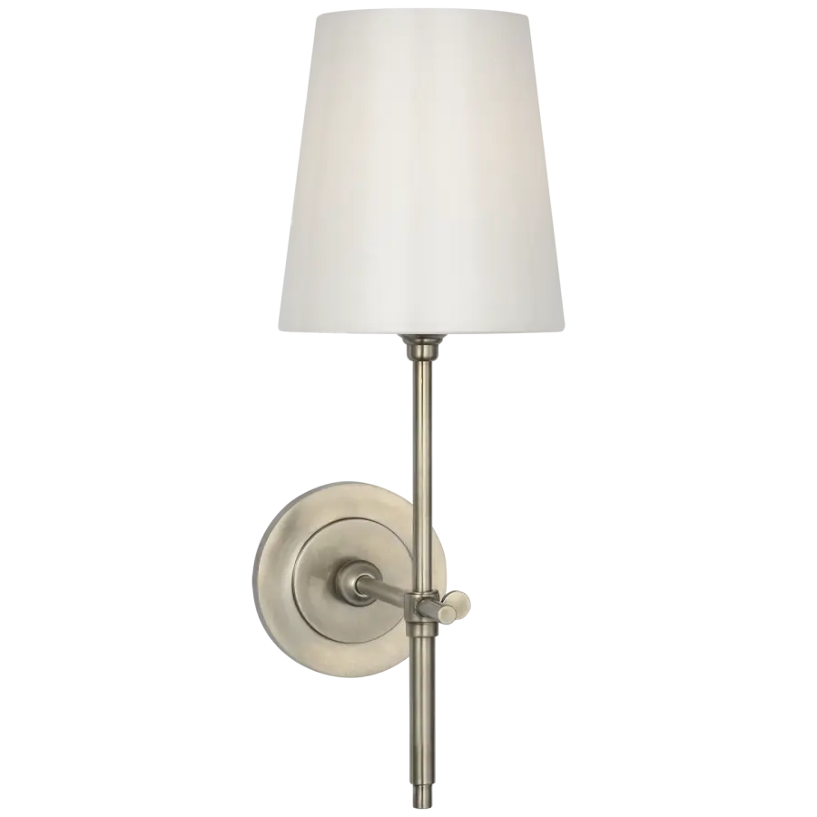Bryant 15" Cordless Bath Sconce in Antique Nickel