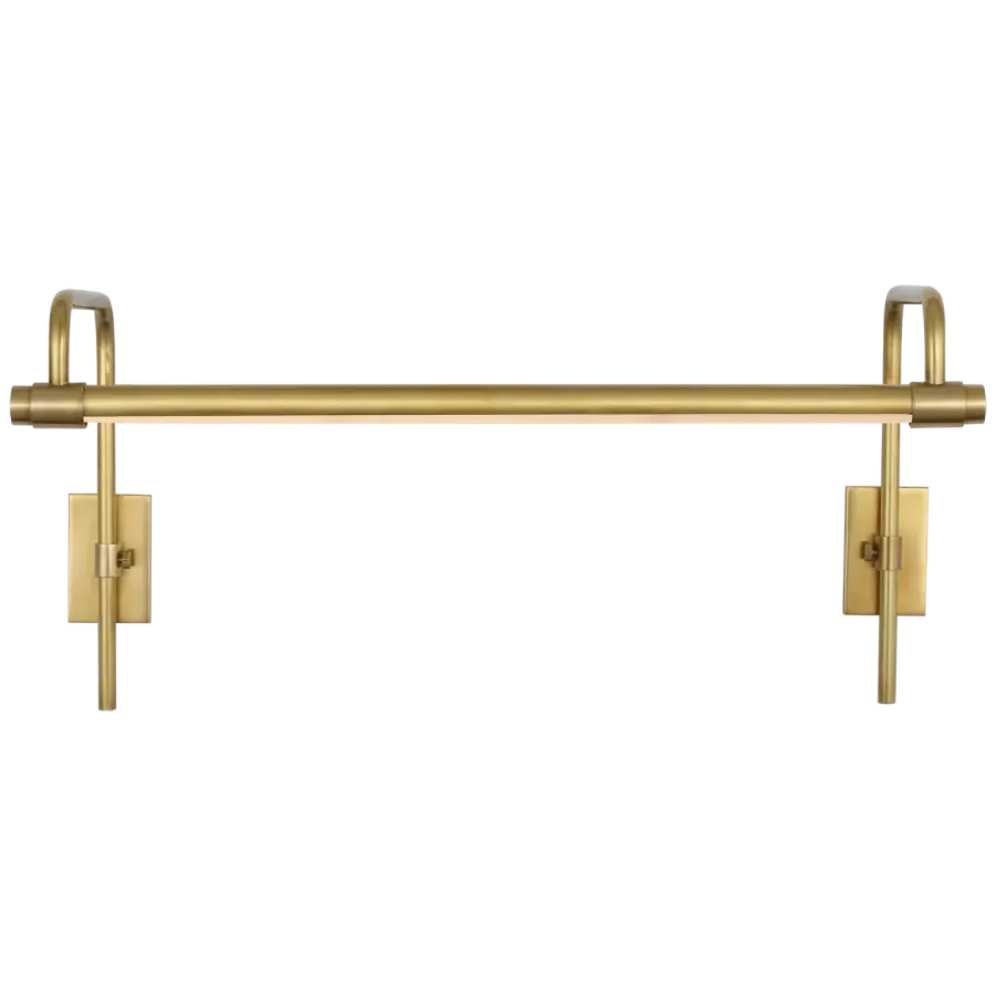 Kidd 18" Frame Mount Picture Light in Hand-Rubbed Antique Brass Open Box