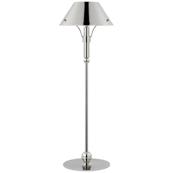Turlington Medium Table Lamp in Polished Nickel