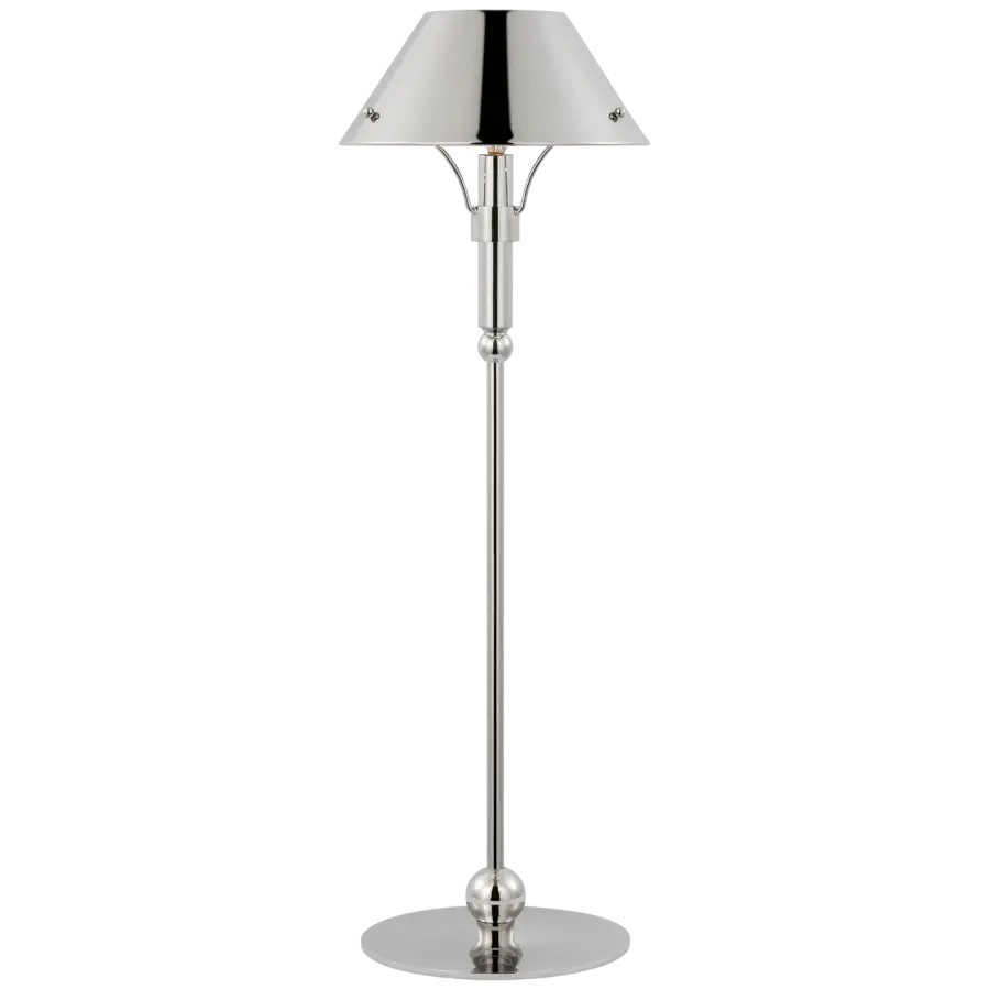 Turlington Medium Table Lamp in Polished Nickel