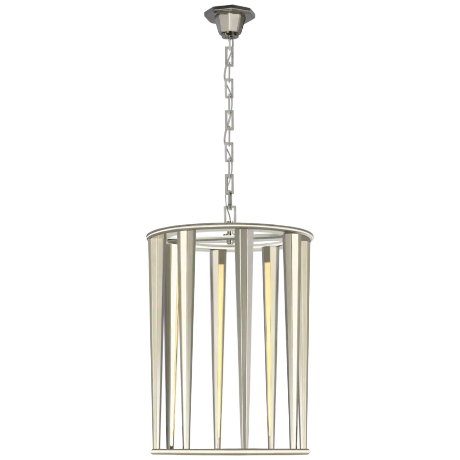Galahad Medium Lantern in Polished Nickel