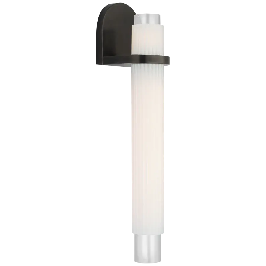 Substantial 20" Sconce Delivers Bold Transitional Style