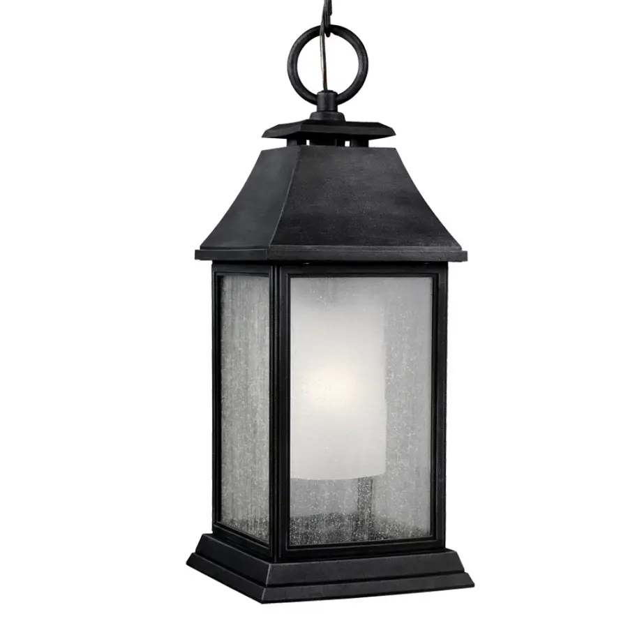Shepherd One Light Outdoor Pendant in Dark Weathered Zinc