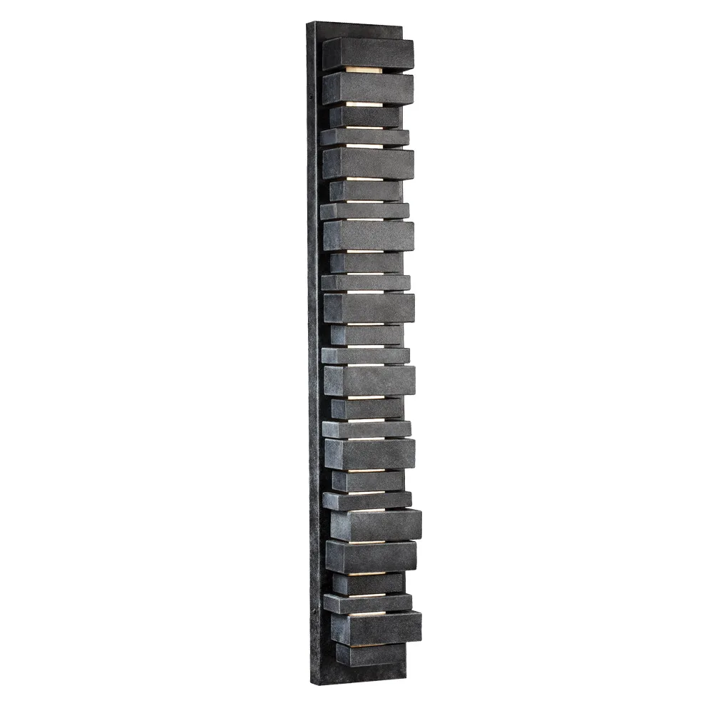 Ledgend 34" LED Outdoor Wall Sconce in Dark Weathered Zinc