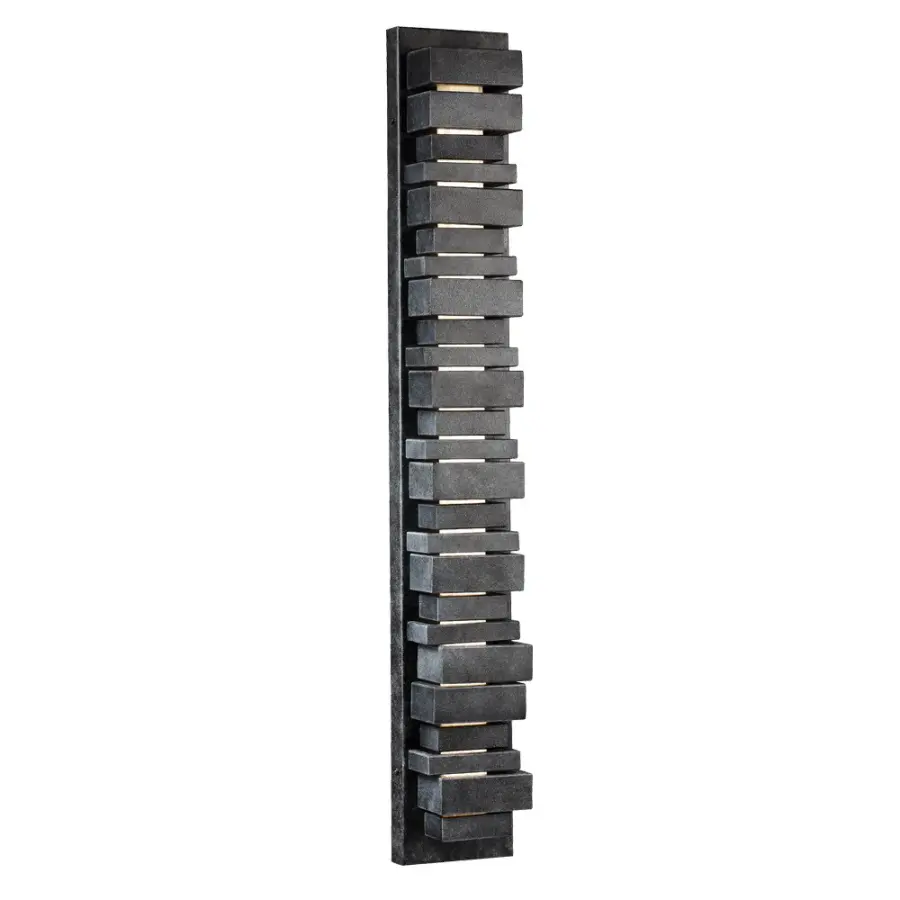Ledgend 34" LED Outdoor Wall Sconce in Dark Weathered Zinc