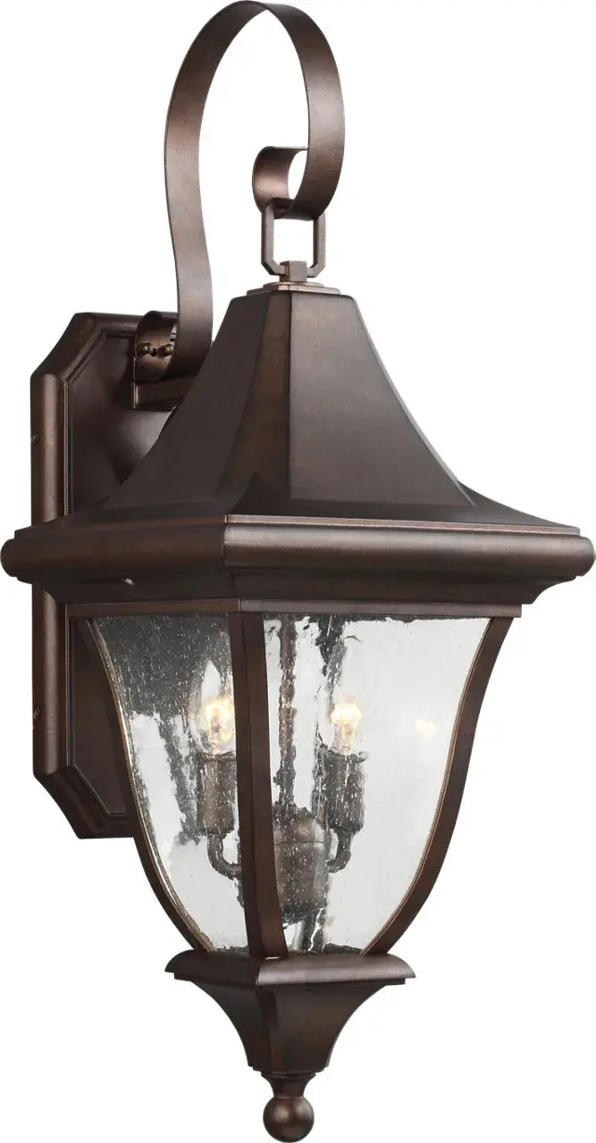 Oakmont Two Light Outdoor Wall Lantern in Patina Bronze - Image 1