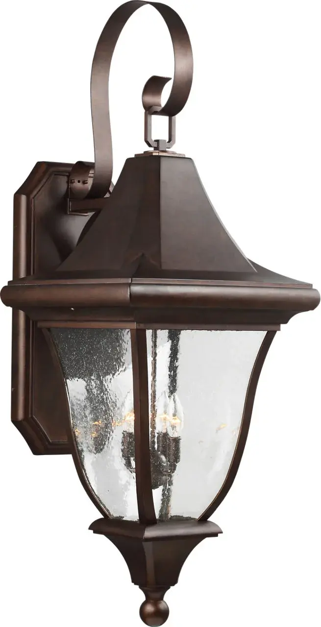 Oakmont Four Light Outdoor Wall Lantern in Patina Bronze - Image 1