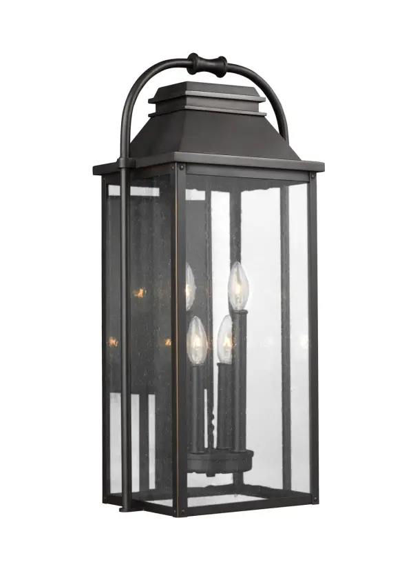 Wellsworth Four Light Outdoor Lantern in Antique Bronze