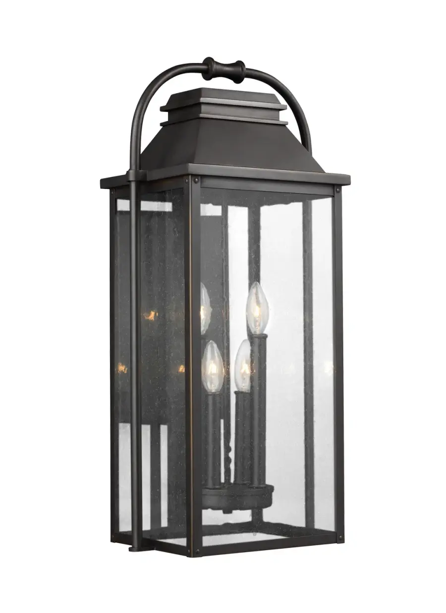 Wellsworth Four Light Outdoor Lantern in Antique Bronze