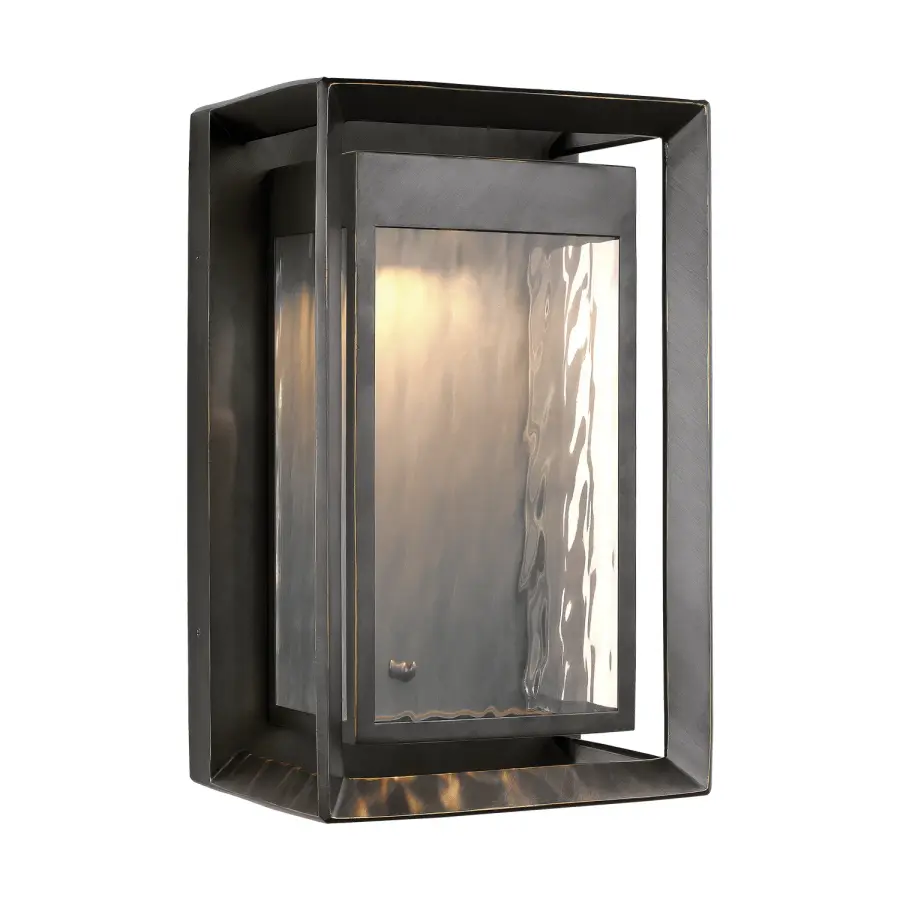 Urbandale LED Outdoor Wall Lantern in Antique Bronze