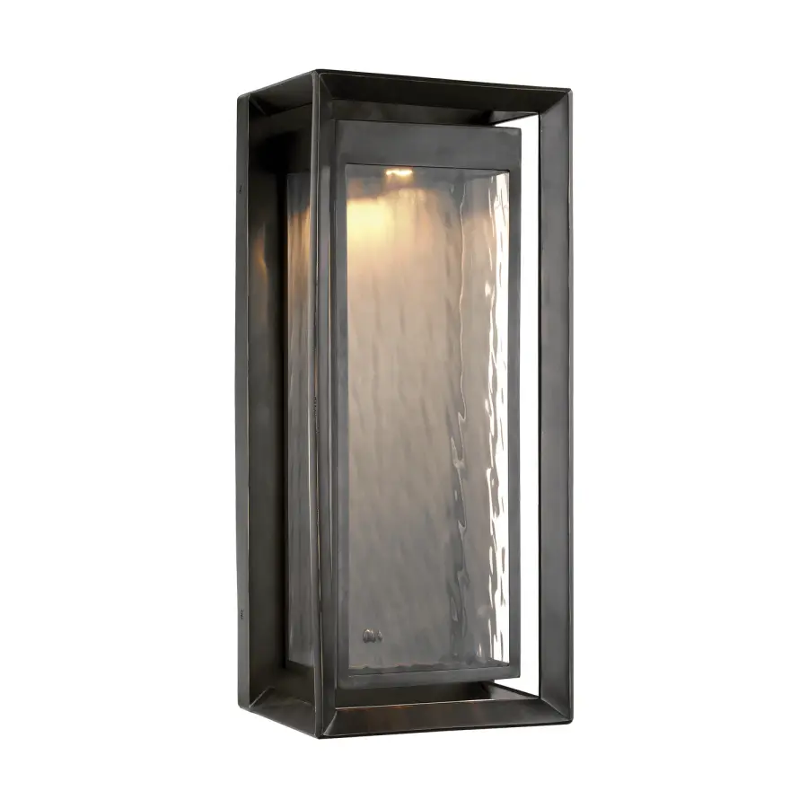 Urbandale LED Outdoor Wall Lantern in Antique Bronze