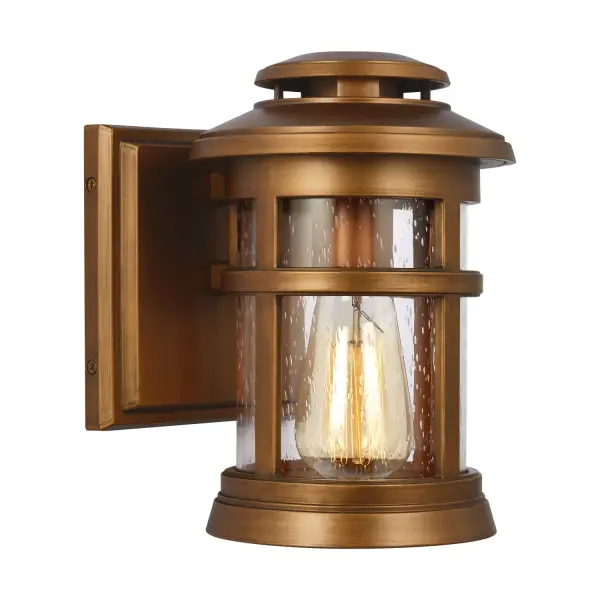 The Newport wall lantern blends nautical design with modern durability through its StoneStrong construction. Perfect for coastal environments, it features lighthouse-inspired details and seeded glass that creates inviting ambient light.