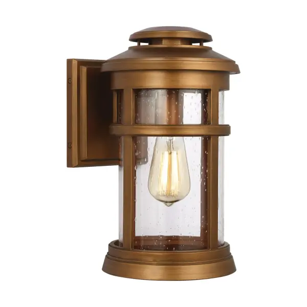 The Newport wall lantern blends nautical design with modern durability through its StoneStrong construction. Perfect for coastal environments, it features lighthouse-inspired details and seeded glass that creates inviting ambient light.