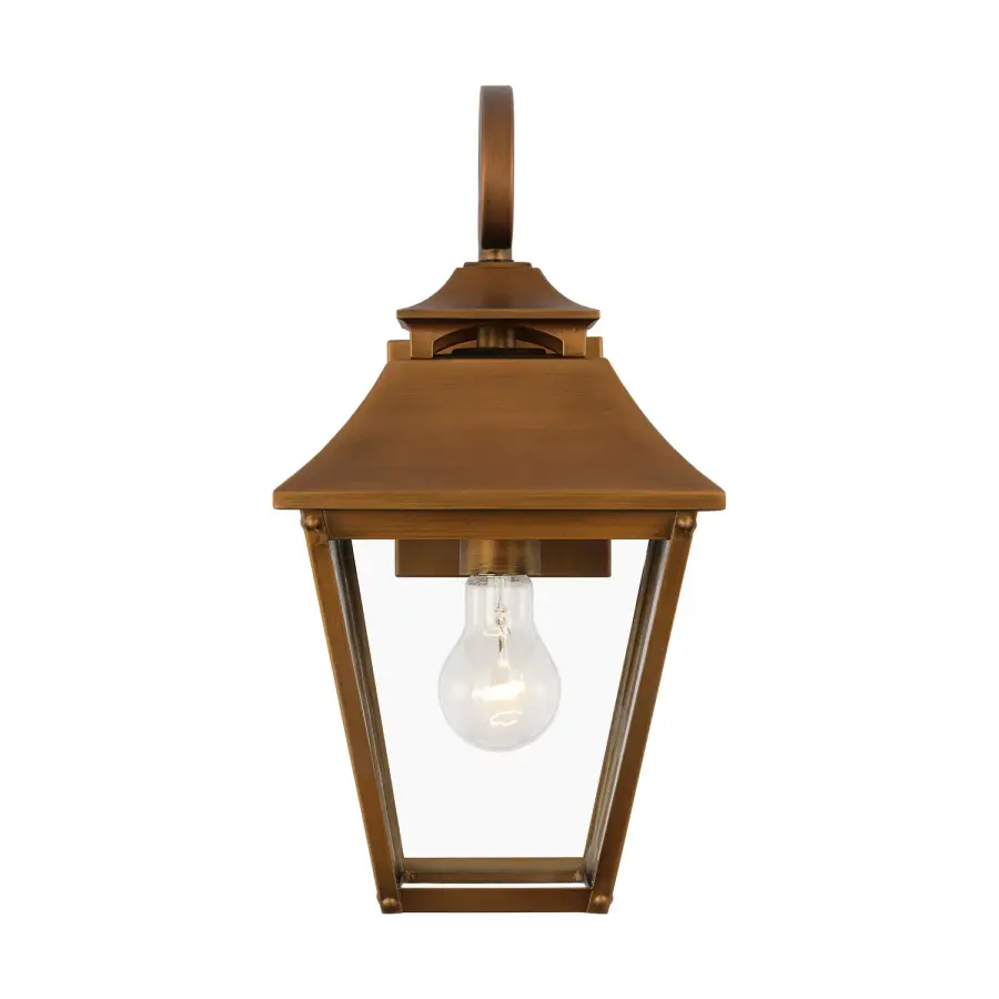 Galena One Light Wall Lantern in Natural Copper