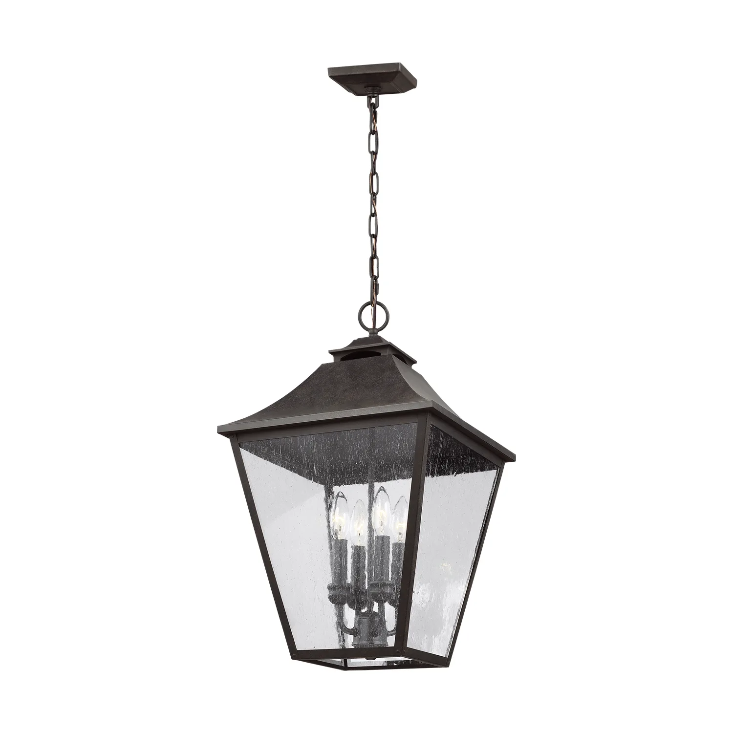 Galena Four Light Outdoor Pendant in Sable